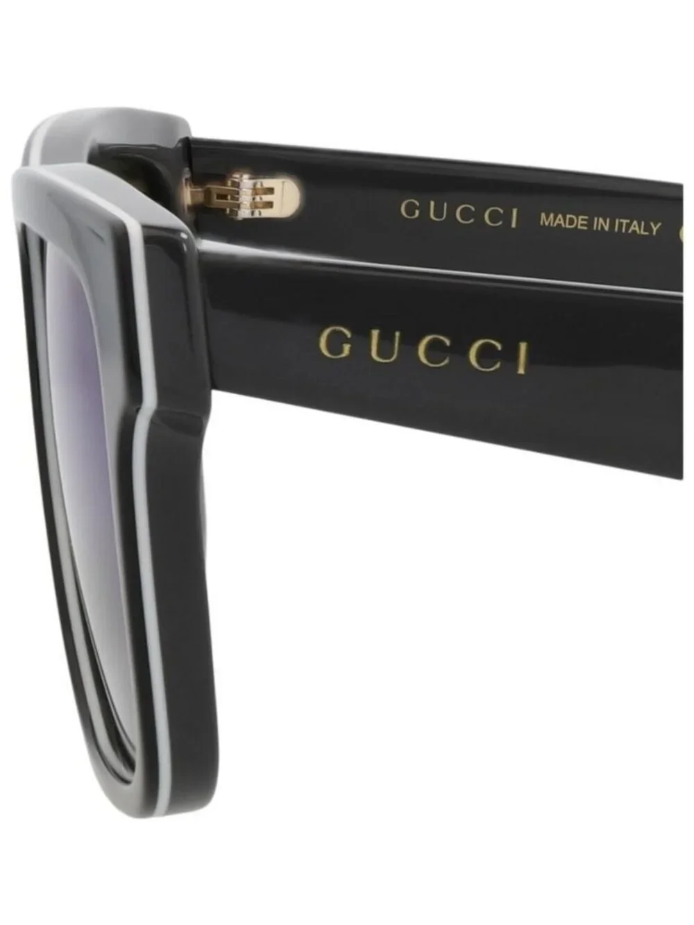 New Gucci Mens Square/Rectangle Black Grey Blue Fashion Designer Sunglasses